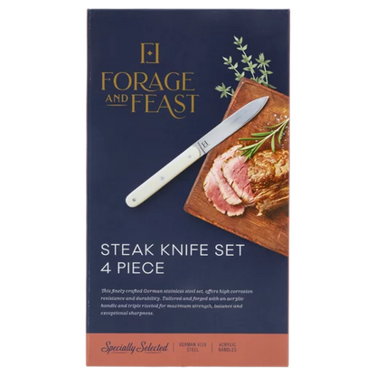 Forage And Feast Acrylic Steak Knife Set - 4 Piece