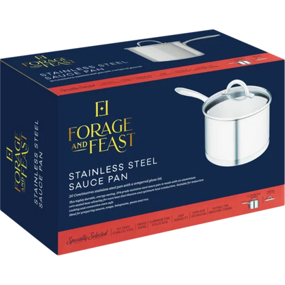 Forage And Feast Stainless Steel Sauce Pan 20cm