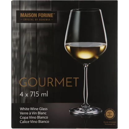 Gourmet White Wine Glass Set - 4 Piece