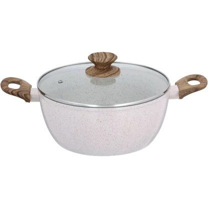 Hazel Wood Forged Aluminum Casserole 24cm