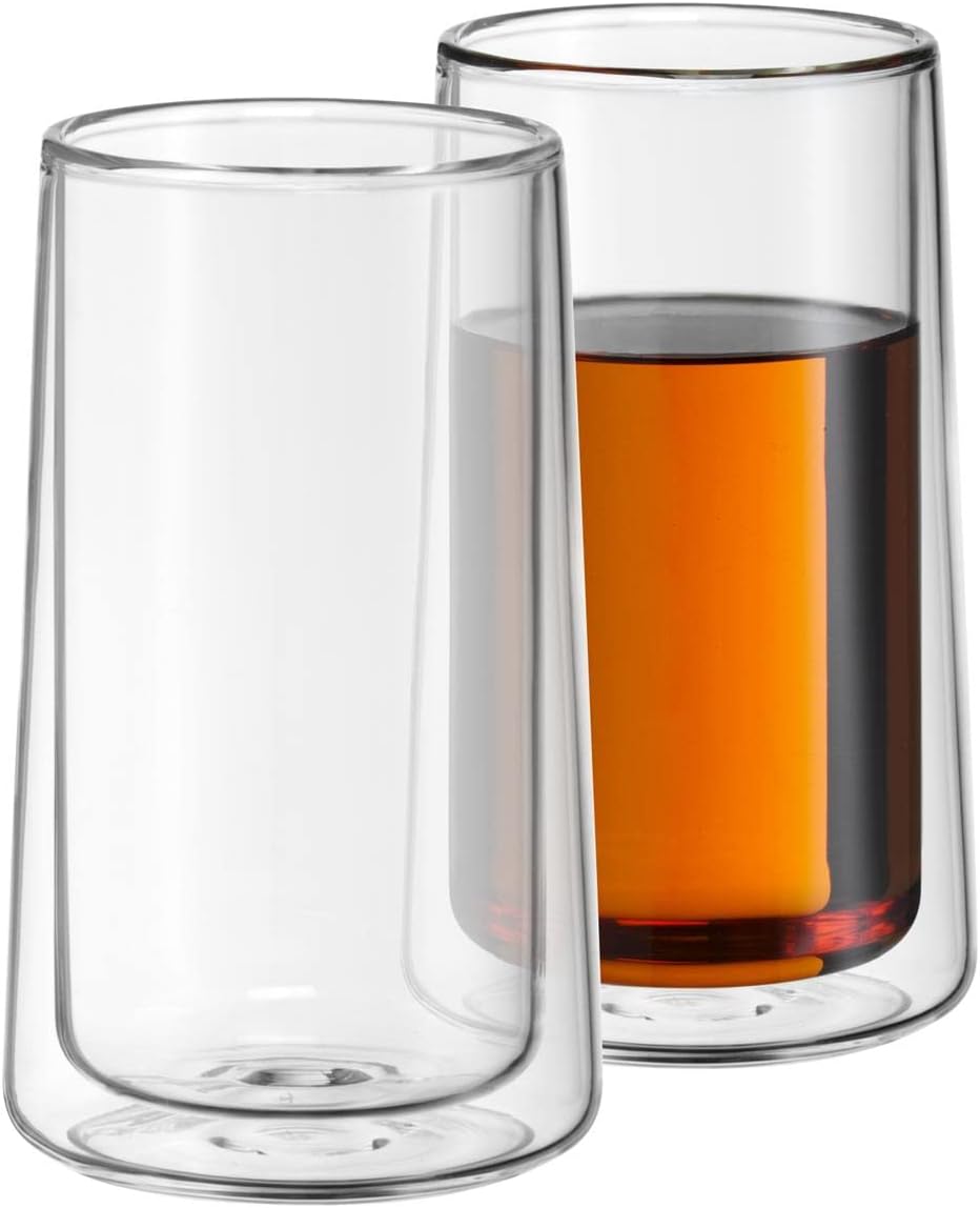 Home Discovery Double Wall Glass Arista Hi Ball 350ml - Set of 2