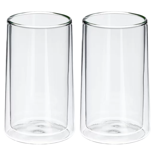 Home Discovery Double Wall Glass Arista Hi Ball 350ml - Set of 2