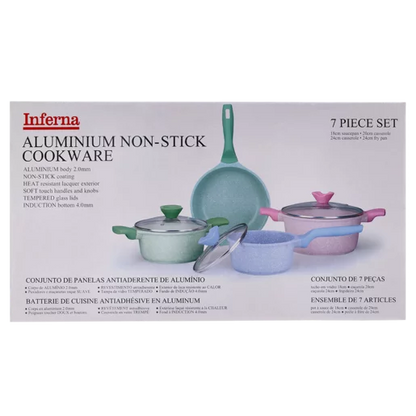 Inferna Aluminium Non Stick Cookware Set 7 Piece