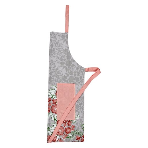 Inspired Apron Pink Floral 60x90cm