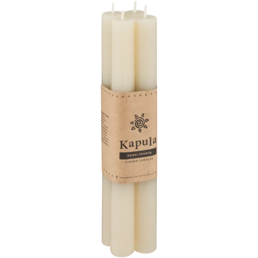 Kapula Sand Dinner Candles - 4 Pack