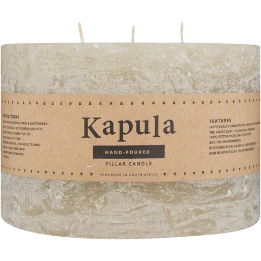 Kapula Sand Frosted 3 Wick Candle 10cm