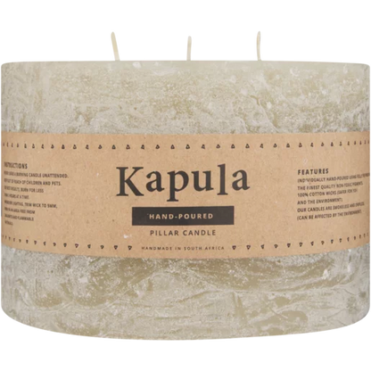 Kapula Sand Frosted 3 Wick Candle 10cm