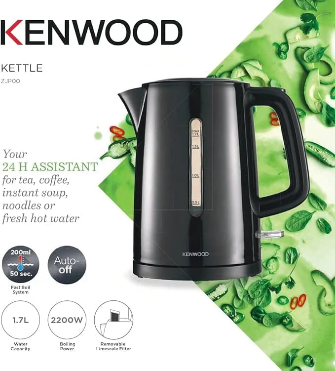 Kenwood 2200W 1.7 Litre Cordless Kettle Black