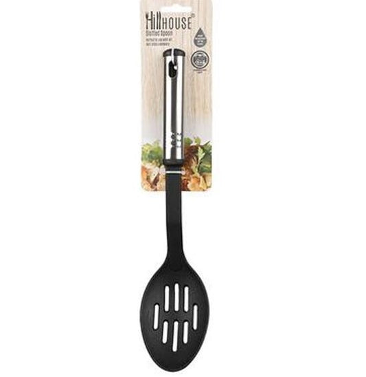 Kitchen-Tool Nylon Slot-Spoon With Stainless Steel Grip