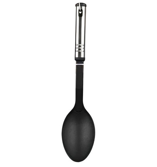 Kitchen-Tool Nylon Solid Spoon With Stainless Steel Grip