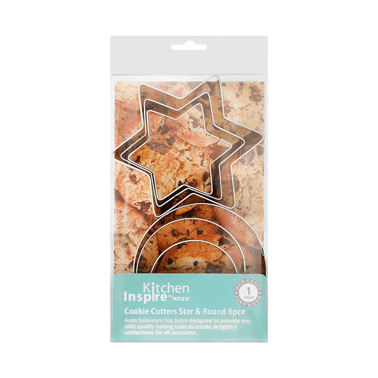 Kitchen Inspire Cookie Cutters Star 6PK