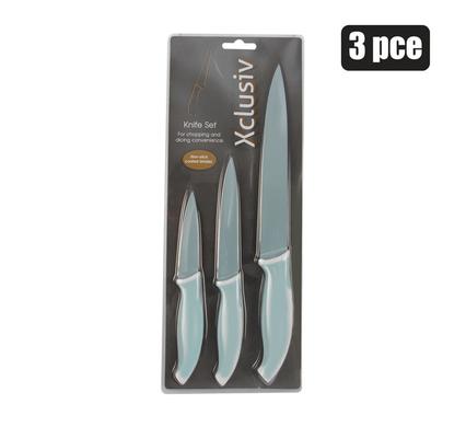 Xclusiv Knives - Set of 3 With (Coated Blade & 2 Tone Handle)