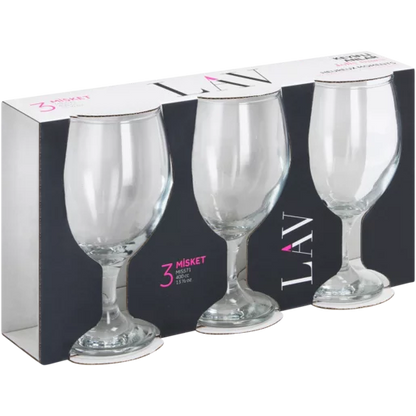 LAV Misket Stemmed Beer Glass Set 3 - 3 Piece