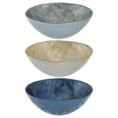 Lester Glass Bowl 22 x 8cm - 3 Piece