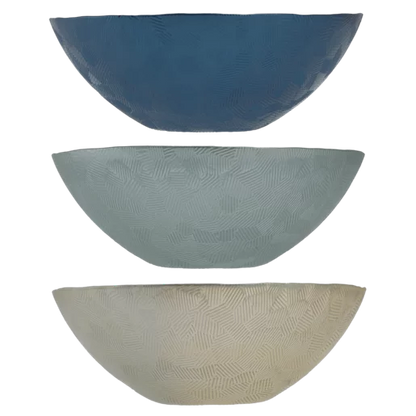 Lester Glass Bowl 22 x 8cm - 3 Piece