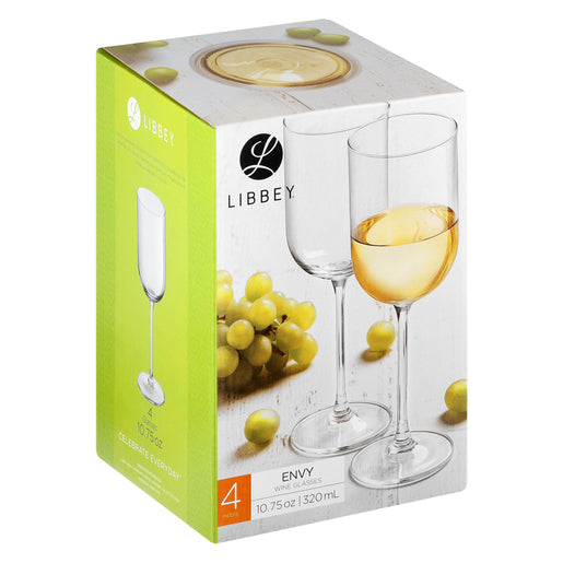 Libbey Envy White Wine Glasses - Set of 4