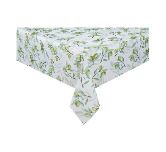 Linen House Olive Table Cloth - 150 x 275cm