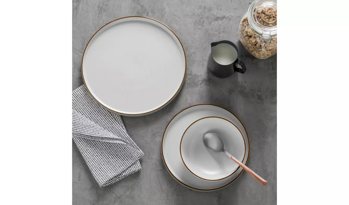 Living Grey Dinner Plate