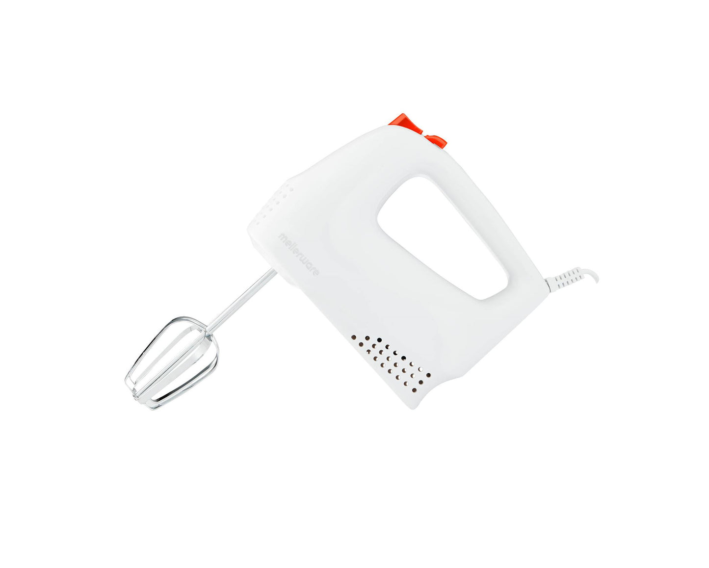 MELLERWARE Hand Mixer With Dough Hooks Chrome