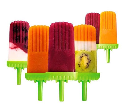 Ice Lolly Pops Molds Set of 6 - Green