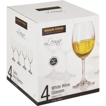 Maison Forine Leona White Wine Glasses - 4 x 340ml