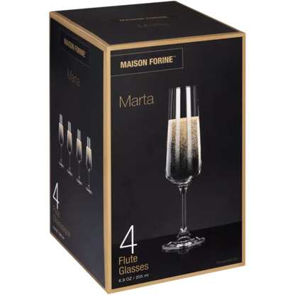 Maison Forine Marta Flute Glass Set - 4 Piece