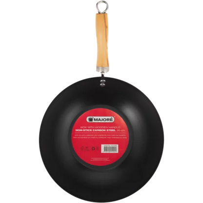 Majoré Black Non Stick Wok 28cm