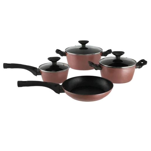 Majoré Flamingo Aluminium Cookware Set 7 Piece