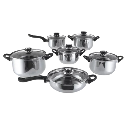 Majoré Stainless Steel Cookware Set 12 Piece