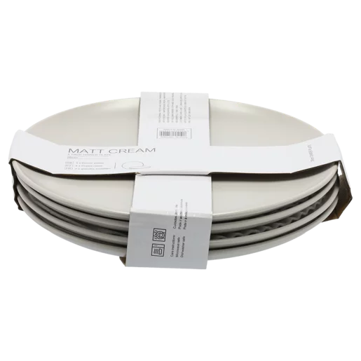 Matte Cream Dinner Plate 26cm - 4 Piece