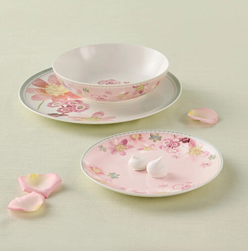 Maxwell & Williams Primula Coupe Dinner Set 12pc Pink