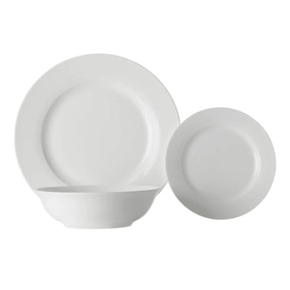 Maxwell & Williams White Basics European Rim Dinner Set Of 12