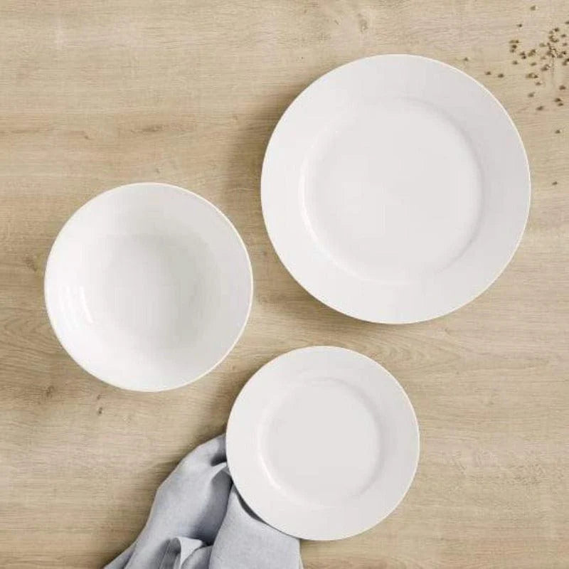 Maxwell & Williams White Basics European Rim Dinner Set Of 12