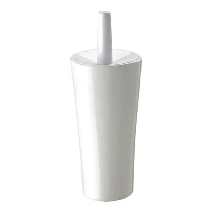 Melamine Toilet Brush Holder Set - White