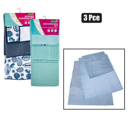 Microfibre Dish Draining Mat 3Piece Set