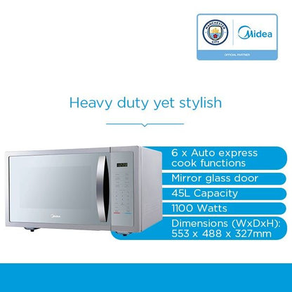 Midea 45L Silver Microwave