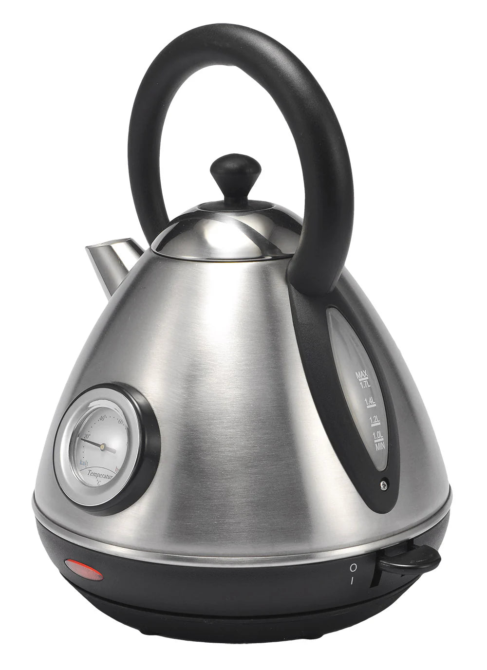 Milex Boston Matt Silver Stainless Steel Cordless 360° Kettle 2200W