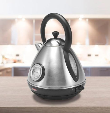 Milex Boston Matt Silver Stainless Steel Cordless 360° Kettle 2200W