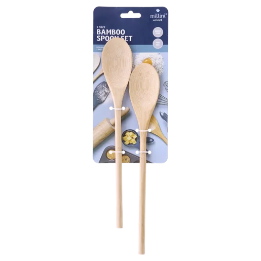 Millini Bamboo Spoon Set 2 Pack