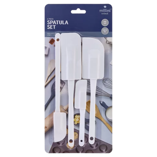 Millini Plastic Spatula Set 4 Piece