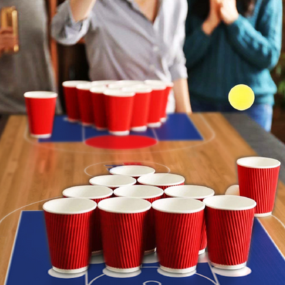 Mini Beer Pong Drinking Game - 18 Pieces