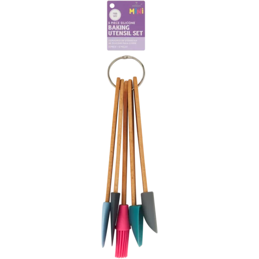 Mini Millini Multicoloured Silicone Baking Utensil Set 5 Piece