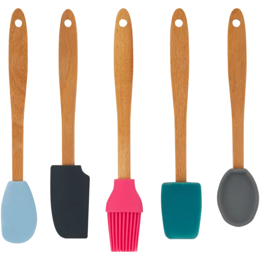 Mini Millini Multicoloured Silicone Baking Utensil Set 5 Piece