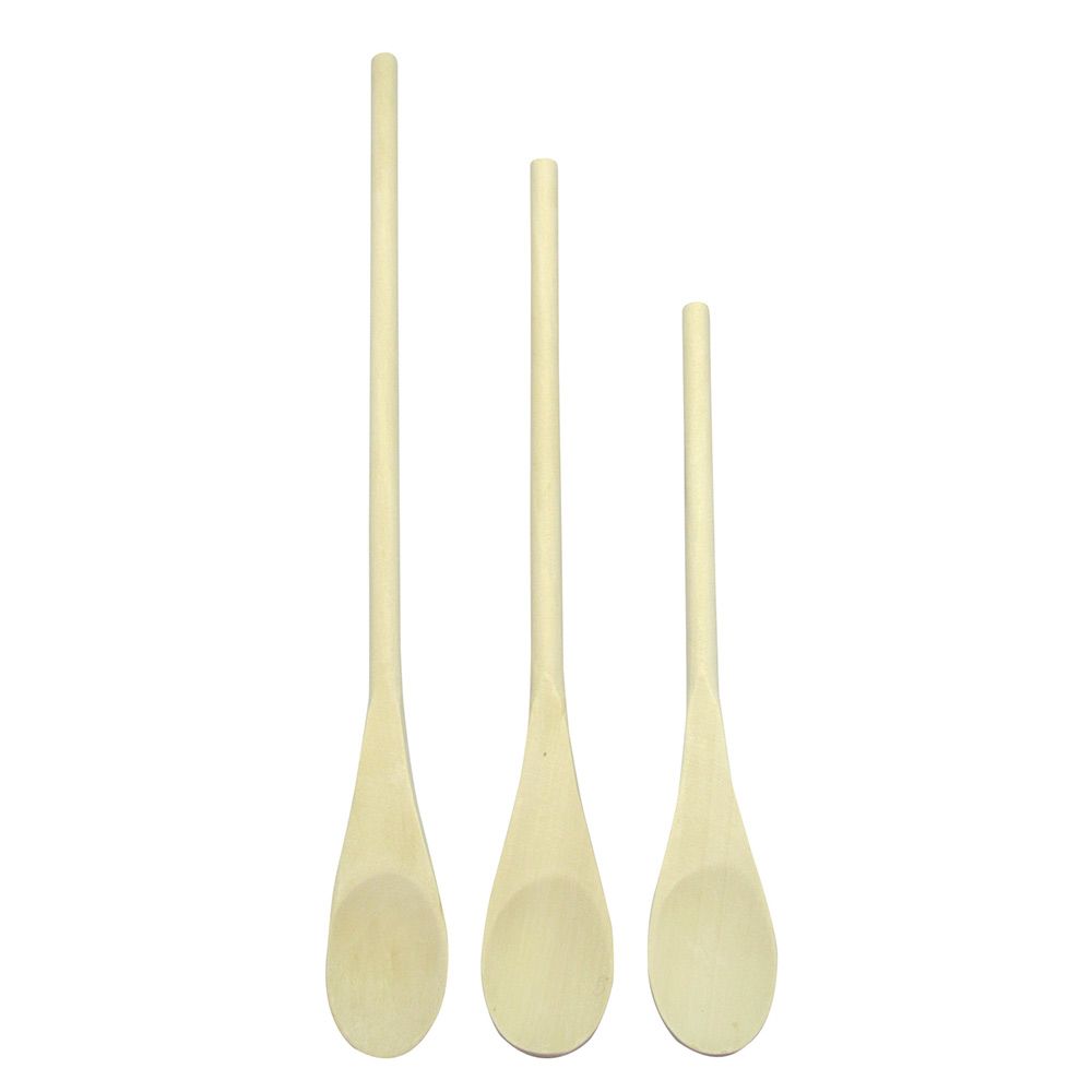 Mixing-Spoons Wooden 3pce