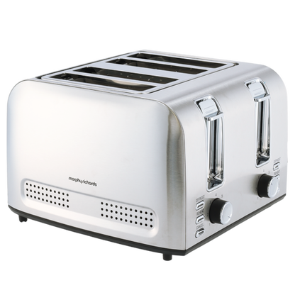 Morphy Richards Brushed 4 Slice Toaster