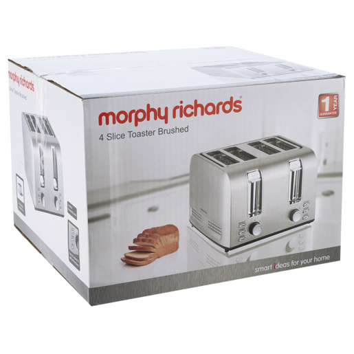 Morphy Richards Brushed 4 Slice Toaster