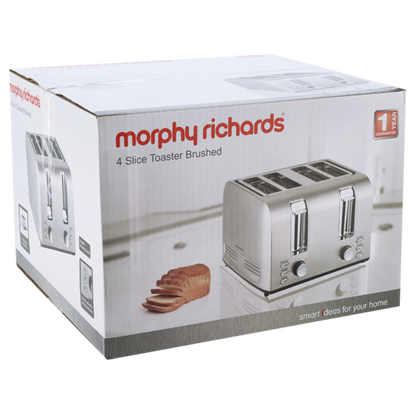 Morphy Richards Brushed 4 Slice Toaster