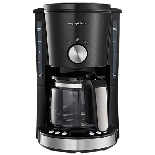 Morphy Richards Coffee Maker Drip Filter Digital Black 1.2 Litre 1000W Evoke