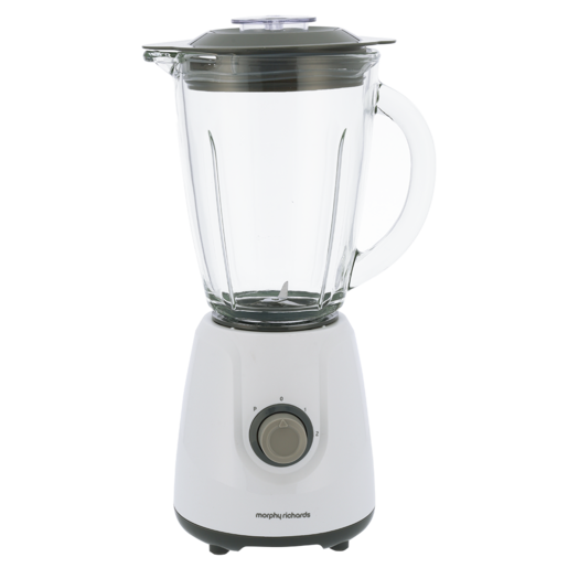 Morphy Richards White Glass Jug Blender 400W