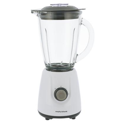 Morphy Richards White Glass Jug Blender 400W